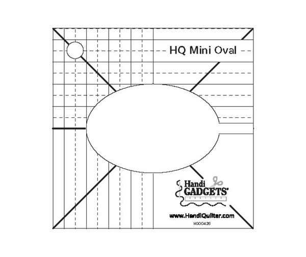Линейка Handi Quilter мини-овал, HG00426, Handi Quilter, 1 шт