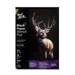 Бумага черная А3,140гр, 25 листов