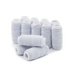 Нитки спандекс ⌀0.6 мм, 0213-5010, белый, 12 катушек