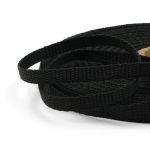 Стропа (ременная лента) 10 мм / 25 метров, толщ. 1.0 мм, [5.5 г/пог.м], 100% п/п, 20-1 черный