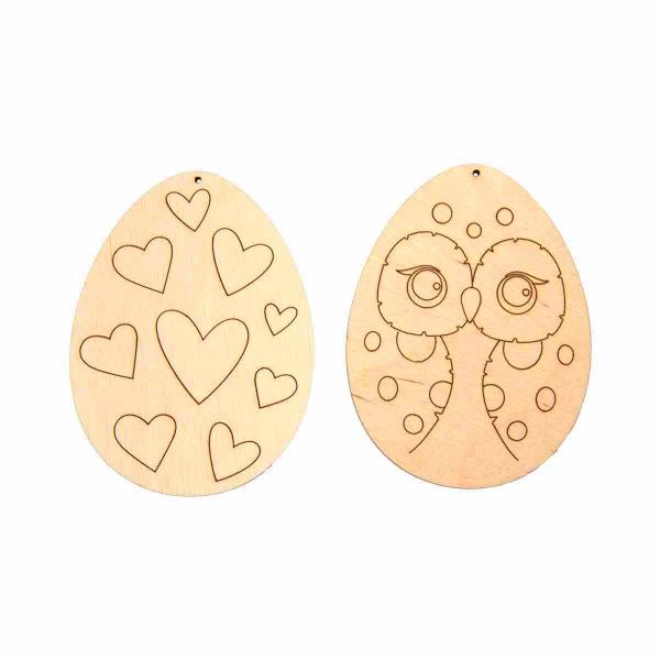 Заготовка из фанеры Набор подвесок, Пасхальные яйца 2, ВД-1070 Mr.Carving