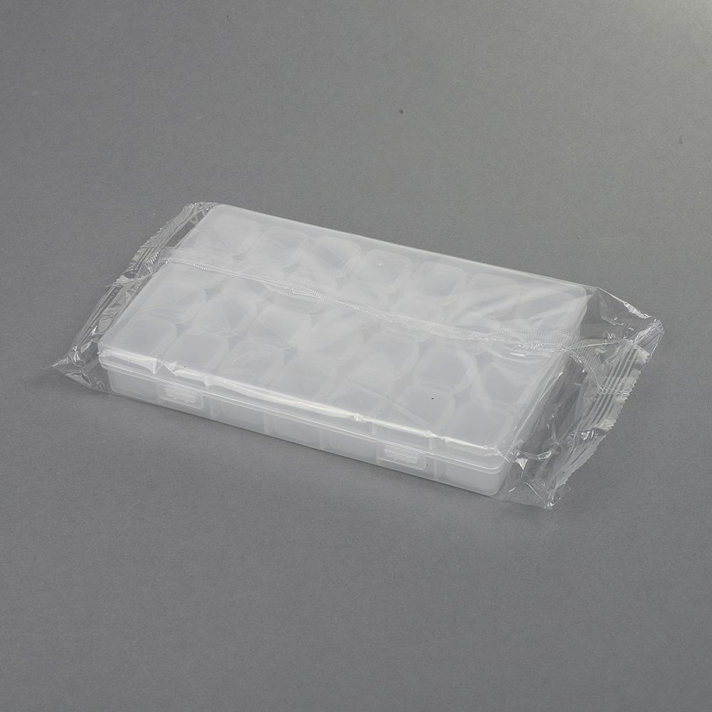 Контейнер для мелочей 17.5x11x2.5 см, К-28, 7 секций 4 яч. цв. в ассортименте