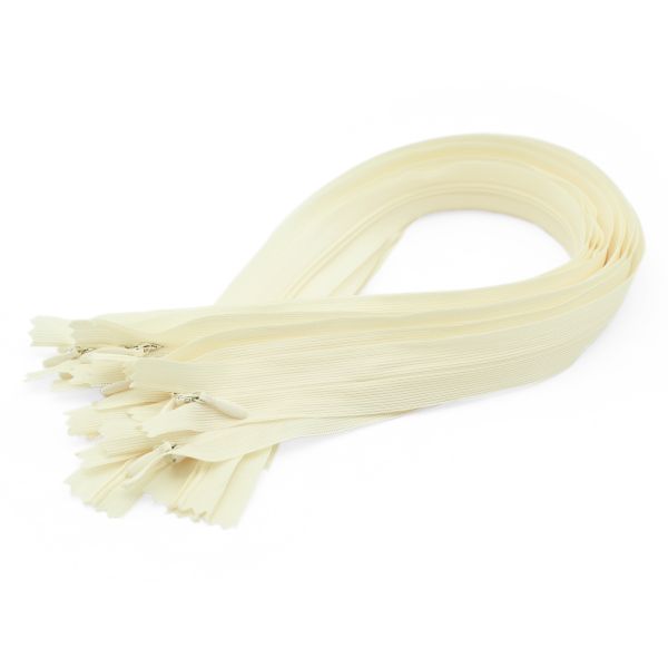 Молния потайная (скрытая) Т3 (3 мм) 1 зам., н/раз., 50 см, молочный, 31278 / 50, 10 шт