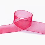 Лента капроновая (органза) 25.0 мм / 22.8±1 метра, 037 т.красный, Blitz OR-25