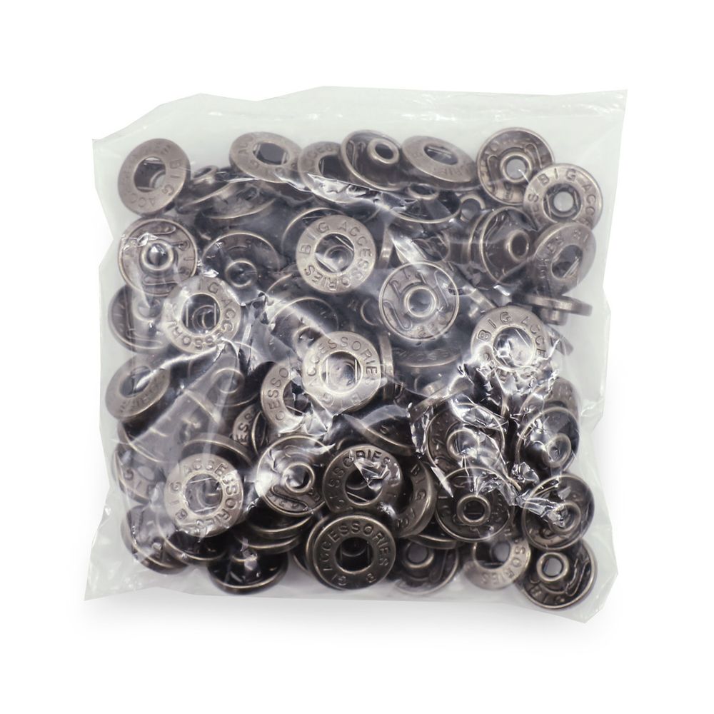 Часть кнопки Альфа (S-образная) ⌀13.5 мм (B-часть), 520 т. сер, 100 шт, BIG