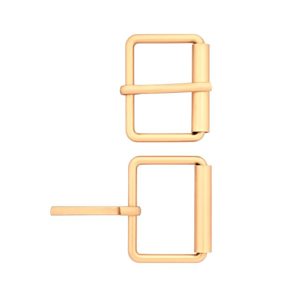 Пряжка прямоугольная 30 мм, металл (Gold Золото матовое), МТ_1864, 6 шт