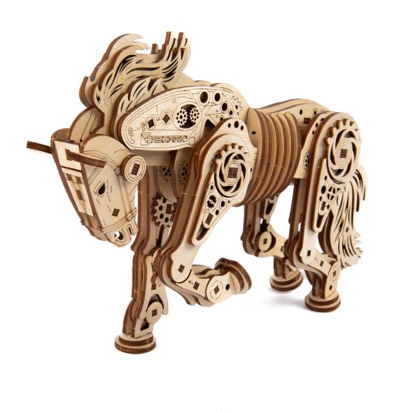 Пазл Серия Механика Пазл 3D 166 элементов, Механическая лошадь, Rezark, MGR-13
