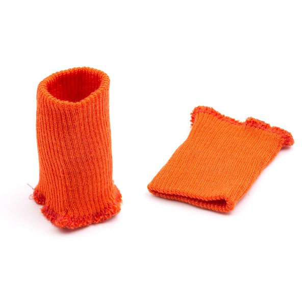 Манжеты трикотажные 6.5х9.5 см, 1 пара, тонкие, 334/5 пламя