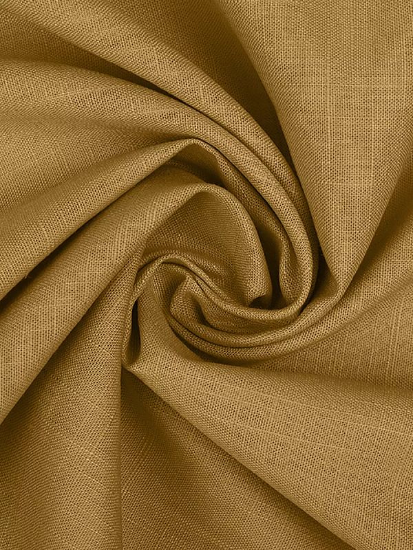 Льняная ткань 190 г/м², 140 см / 2 метра, TBY.Li.1002.32, 32 горчица