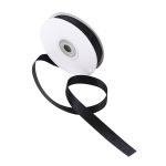 Лента атласная 2-сторонняя 12.0 мм / 22.86±1 метров, C1112 черный, 6102-0002, Globus