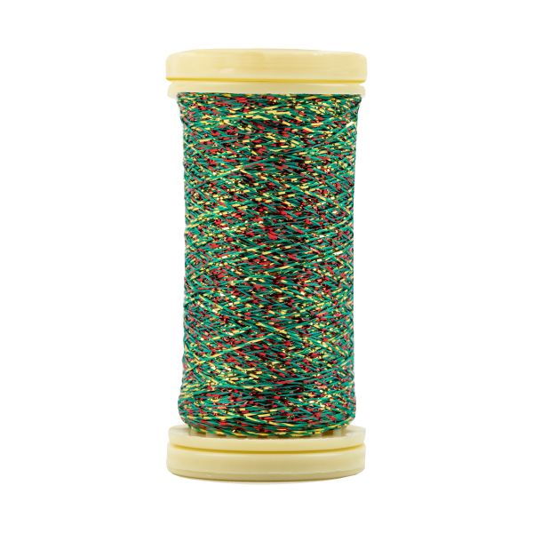 Мулине Gamma металлик M 5 мотков по 50 метров, M-131 золотистый/красный/зеленый, Gamma BRILL