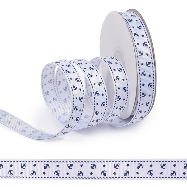 Лента репсовая (в рубчик) с рисунком, LDRS41, 15 мм, уп. 27,4 м