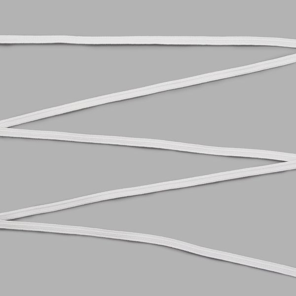 Резинка бельевая (стандартная) 5.0 мм / 10х10 метров, белый, С842