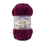Пряжа Alize (Ализе) Velluto / уп.5 мот. по 100 г, 68м, 111 сливовый