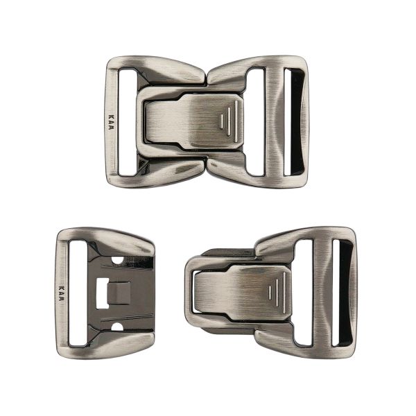 Фастекс (пряжка трезубец) металл 25 мм, 6 шт, Black черный никель, MB2313