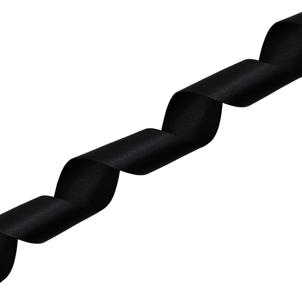 Лента атласная 1-сторонняя 50.0 мм / 22.86±1 метров, 160 черный, Globus