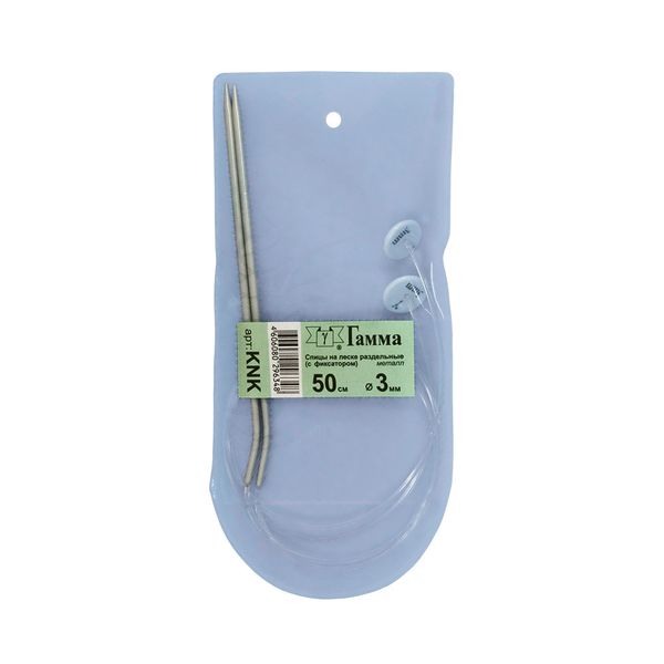 Спицы съемные металл ⌀3.0 мм, 50 см, с фиксатором, Gamma KNK