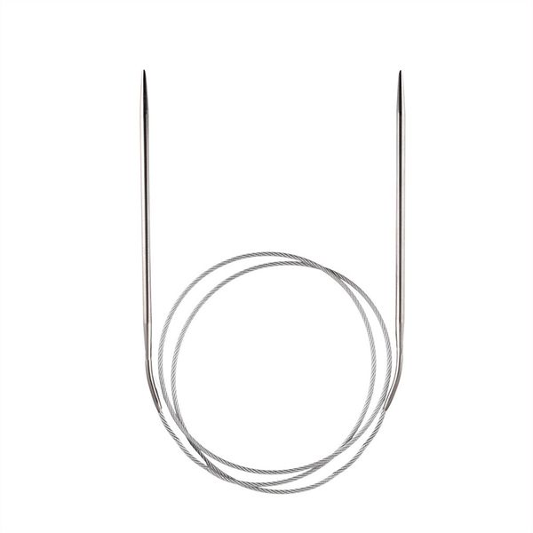 Спицы круговые металл ⌀3,0 мм, 80 см, с металлической леской, Gamma MKG