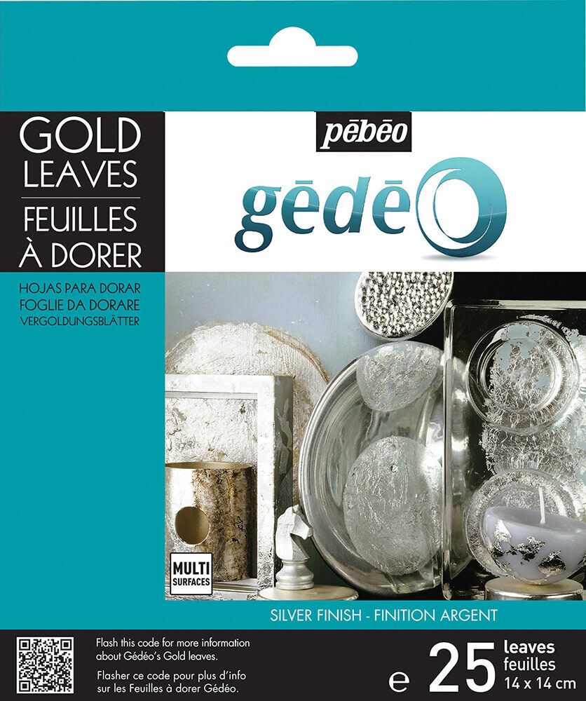 Фольга зеркальная Gedeo 12 листов, 766550 серебро, Pebeo