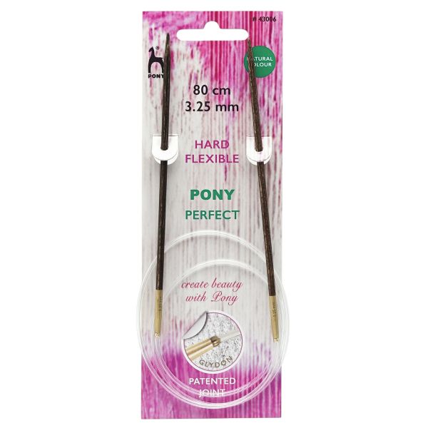 Спицы круговые Pony Perfect ⌀3.25 мм, 80 см, дерево, 43006