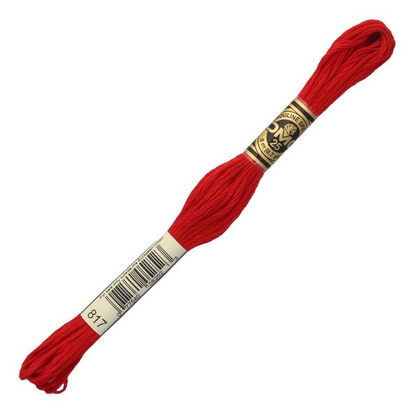 Мулине DMC 117 (817), 12 мотков по 8 метров