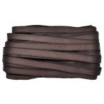 Резинка бельевая (бретелечная) атласная 14.0 мм / 25 метров, темный шоколад