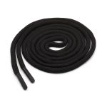 Шнурки круглые с металлическим наконечником 4.0 мм / 100 см, 50 пар (100 шт), черный, 6220-0133