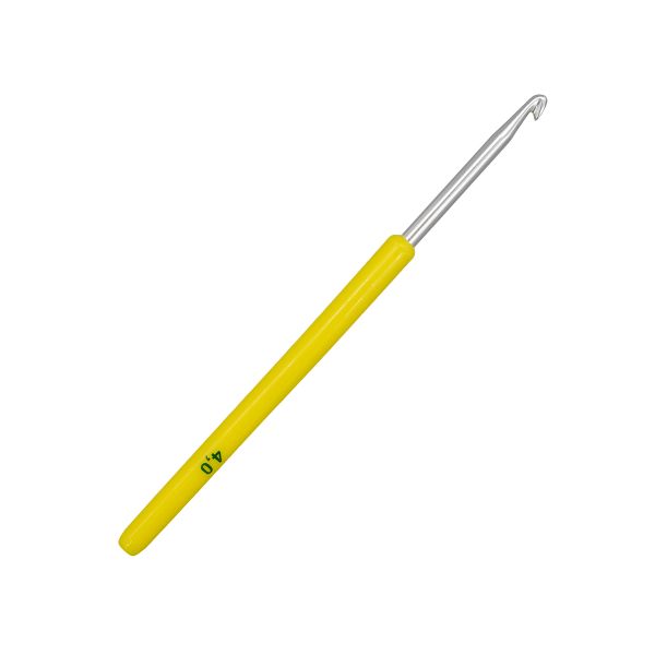 Крючок вязальный с пластиковой ручкой, 4 мм, 0332-6000, 10 шт