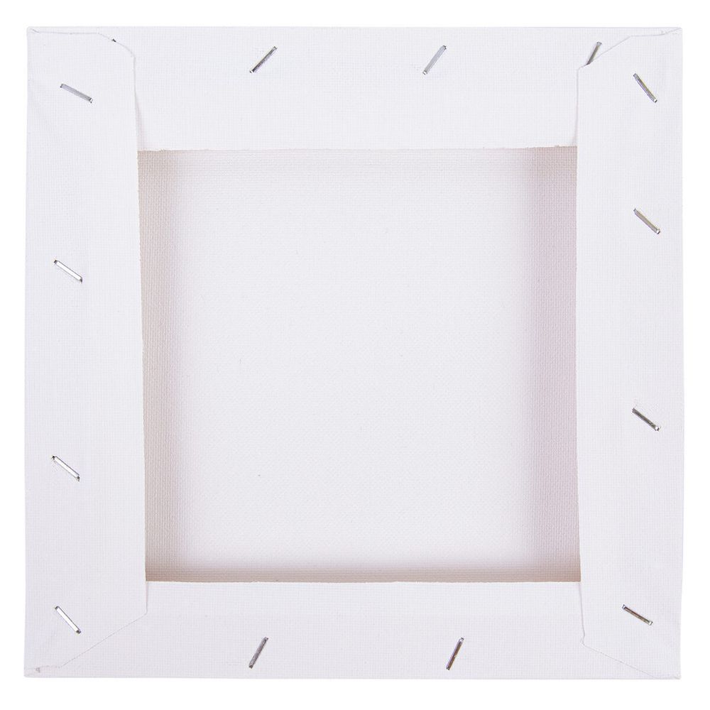 Холст грунтованный на подрамнике 20х20 см, 100% хлопок, 260 г/м², мелкозернистый, Аква-колор IZO-CGP-2020