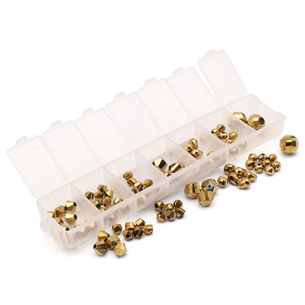 Бусины стекло набор Роскошный золотой, 95±2 шт, Astra&Craft