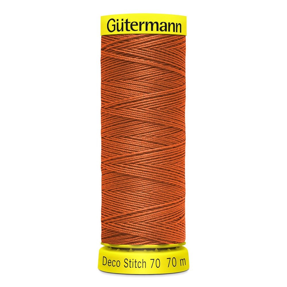 Нитки отделочные Gutermann Deco Stitch 70, 70м, 982 св.рыжий, 5 катушек