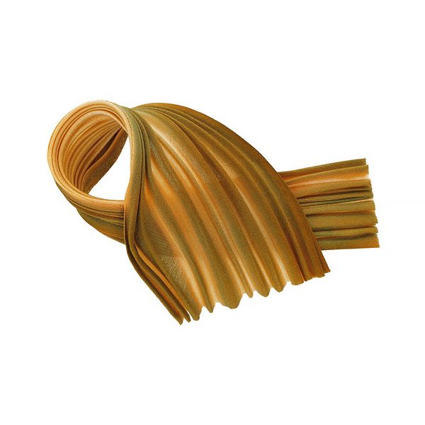 Лента декоративная 120.0 мм / 20 см, 138e болотный/коричневый/белый, Floranta Shibori