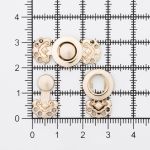 Крючки пришивные декоративные 25х12 мм, gold, 10 шт