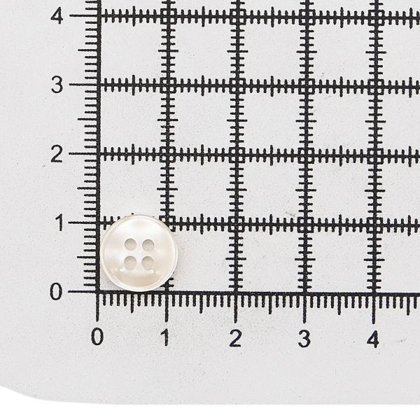 Пуговицы 4 прокола 18L (11мм), (col.06 молочный) CB, 72 шт
