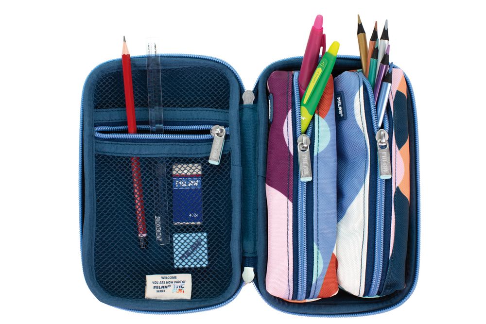 Пенал канцелярский 19.5х12.5х7 см, 100% нейлон, 08874FN, Milan