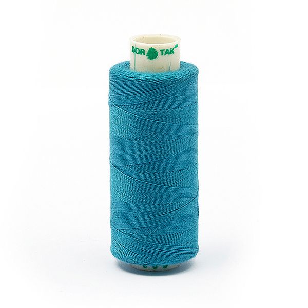 Нитки швейные бытовые Dor Tak 40/2, 366 м / 10 кат., 688 голубой