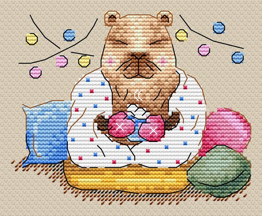 Набор для вышивания нитками МП Студия (Жар-птица), Тёплый вечер, 10х12 см