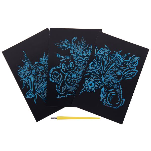 Набор для творчества Гравюра мини Тебе букетик! (мульти), 10х15 см, 1х3 шт, Hobbius GHPM-04