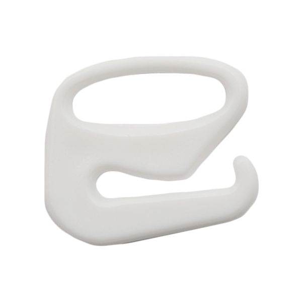 Крючки для бюстгальтера пластик 10.0 мм, 100 шт, белый, S090735