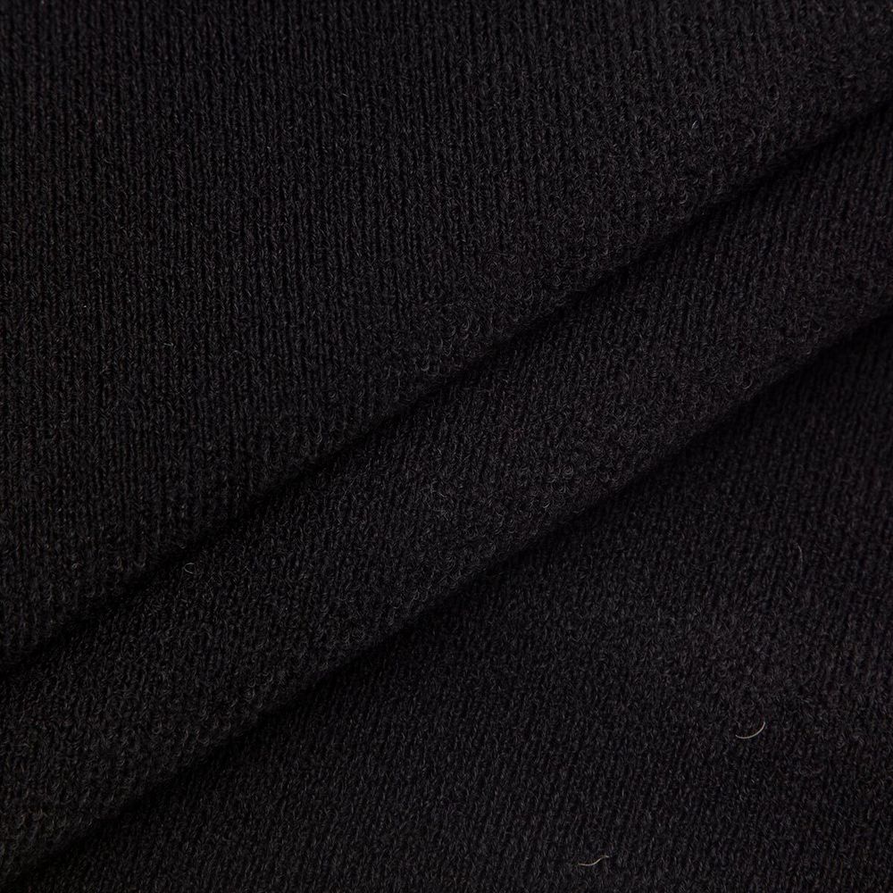 Петельное полотно велкроткань мягкая 250 г/м², шир.150 см / 1 метр, 100% нейлон, черный, 8203-0021