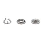 Кнопка рубашечная (джерси) открытая ⌀10.5 мм, ≈1440 шт, цв.металл, никель, NEW STAR