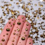 Стразы холодной фиксации TBY.MIX 1 цв.золото уп.1000 шт