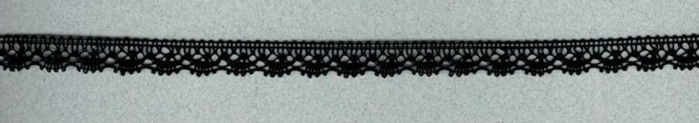 Кружево вязаное (тесьма) 10.0 мм, черный, 30 метров, IEMESA, 99259