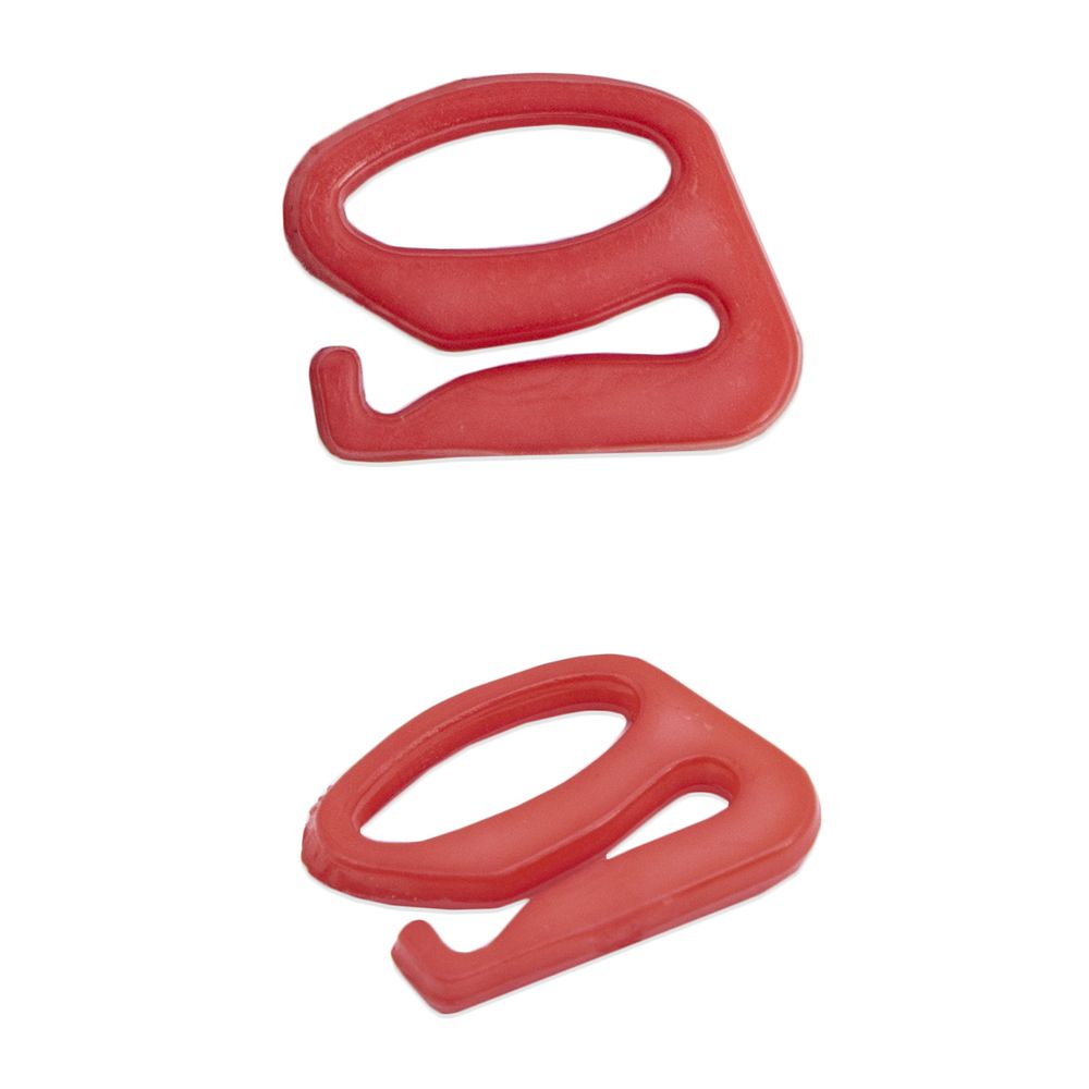 Крючки для бюстгальтера пластик 8.0 мм, C820 красный, 100 шт