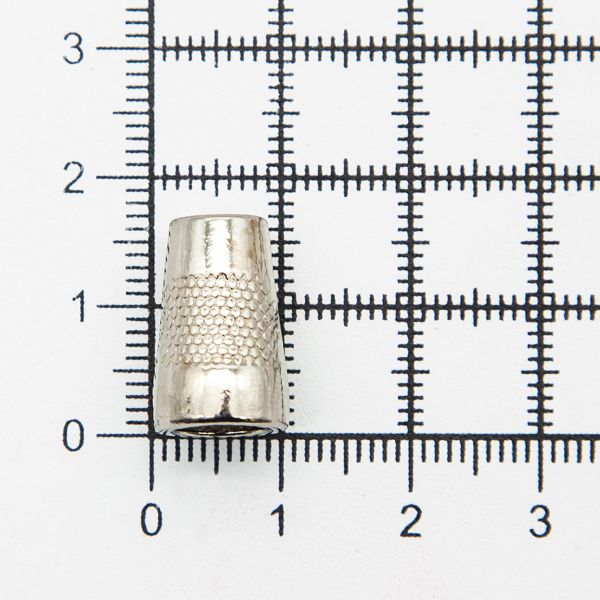 Наконечник для шнура металл колокол 16х10 мм, ⌀5.5/7.5 мм, (никель), 20 шт