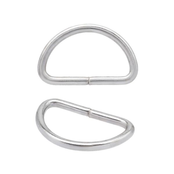 Полукольцо разъемное металл 25 мм, (in 31х20 мм, толщ.3 мм), 50 шт, никель BIG, 6058