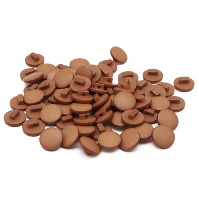 Пуговицы на ножке 18L (11мм), пластик (Brown (коричневый)), NE68, 72 шт