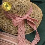 Кружево вязаное (тесьма) 45 мм / 10 метров, диз. 300, цв.32 розовый, Kruzhevo