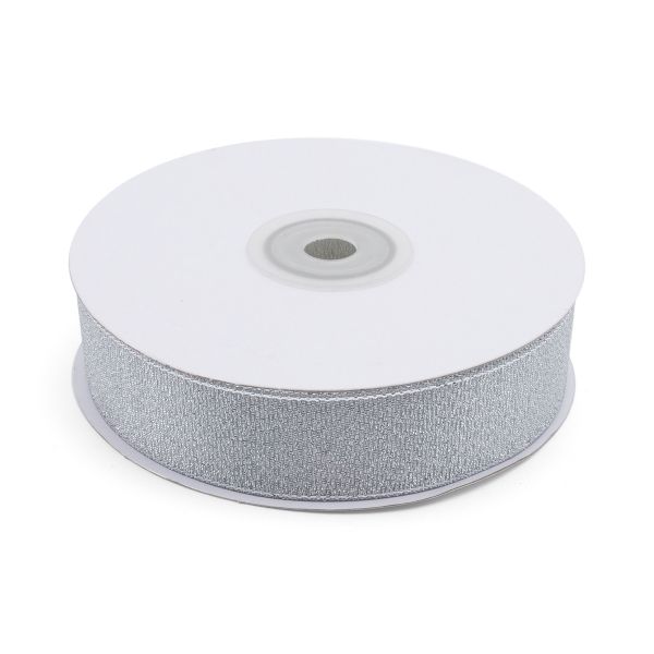 Лента металлизированная 25.0 мм / 32.9±2 метров, 0080-2500 (серебро)