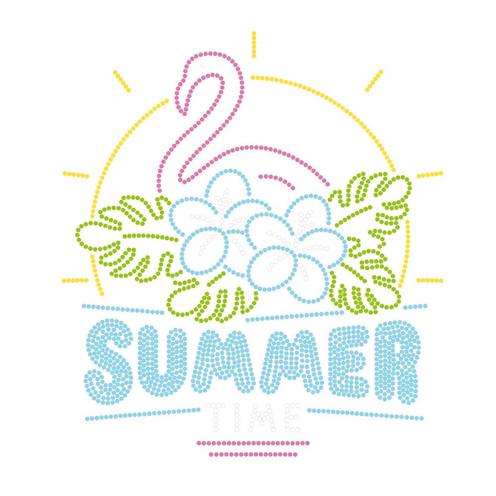 Алмазная (кристальная) мозаика Фрея ALBP-323, постер Неоновый фламинго, 30х30 см